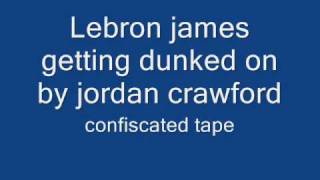 Lebron James gets dunked on by jordan crawford [upl. by Yonah]