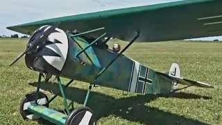 Johns FOKKER D8GARY SUNDERLAND PLANLASER 180 MOTOR and walkaround [upl. by Cloe]