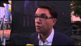 Det var väl ganska väntat Åkesson om äggattacken på Södermalm [upl. by Ennad]