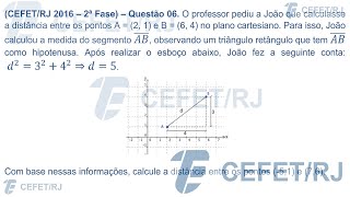 CEFET  RJ  2016  2ª Fase  Questão 06 – Matemática [upl. by Wash]