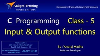 C language  Class 5  Input and Output functions  printf scanf getchar putchar gets and puts [upl. by Loutitia]