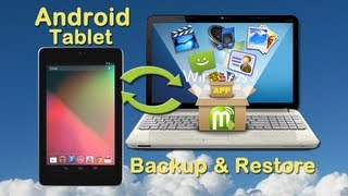 Backup and Restore Android Tablet How to backup and restore android Tablet with a click on PC [upl. by Yatnuahc]