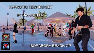 Hypnotic Techno Set by Max Gautier BoraBora Beach Nov27 [upl. by Rolyt686]