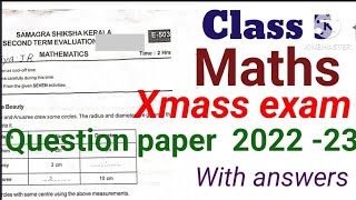 Class 5 Maths Christmas Exam Question Paper Answers 202223Class 5 Important Questions 202223 [upl. by Pitts964]