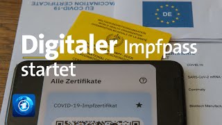 Digitales Impfzertifikat für CoronaImpfungen gestartet [upl. by Deland]