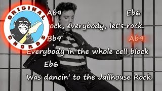 Elvis Presley  Jailhouse Rock  Chords amp Lyrics [upl. by Elehcin]