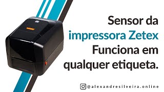 Sensor da Impressora Zetex Z50X funciona em qualquer etiqueta [upl. by Assila]