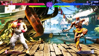 Ryu vs Yoga Dhalsim Hardest Street Fighter 6 Epic Battle [upl. by Adnuhsed]