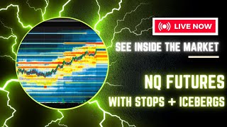 🐶Live Daytrading NASDAQ NQ Futures 🛑stops 🧊icebergs with Bookmap 103124 [upl. by Greenebaum566]