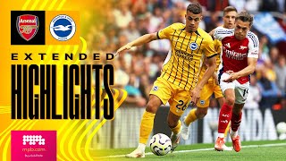 EXTENDED HIGHLIGHTS  Arsenal v Brighton  Premier League [upl. by Hay]