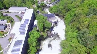 Paupack High Falls at Ledges Hotel after Dam Release [upl. by Crespi]