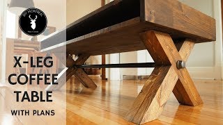 X Leg Coffee Table  with PLANS [upl. by Pacian]