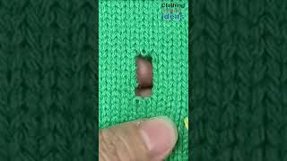 How to Repair a Sweater Hole with a Sewing Needle [upl. by Rie980]