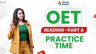 OET reading part A practice time [upl. by Eenitsed]