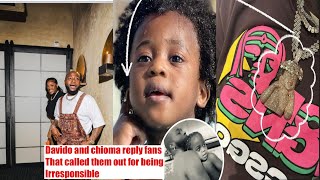 Davido and chioma respond to fans that called them irresp•bile parents [upl. by Laeira689]