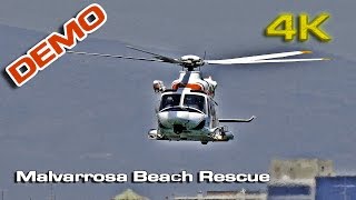 Malvarrosa Beach Rescue Demo 4K [upl. by Afirahs]