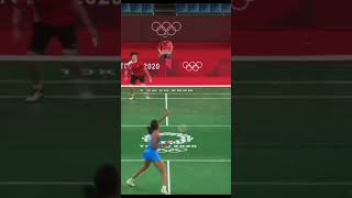 Sindhu vs He Bing Jiao Tokyo Olympics 2021 shorts​ viral​ viralshorts​ trendingshorts​ [upl. by Rodi]