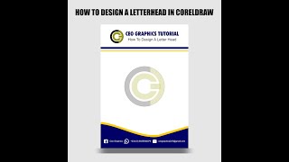 HOW TO DESIGN A LETTERHEAD IN CORELDRAW [upl. by Zetniuq738]