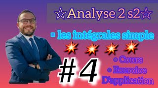 💥4 Analyse2 Les intégrales simple 🔥🎉exercice dapplication s2🚨 [upl. by Bakemeier820]