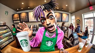 If Xxxtentacion Worked in Starbucks 🤔😅  Ai Sensei  Funny meme video 💯 [upl. by Amrak612]