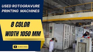 Haining brand used rotogravure printing presswidth 1050 mm 8 color [upl. by Analahs]