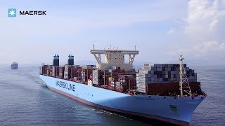 TripleE vessel Madrid Maersk calls at Modern Terminals in Hong Kong 9 July 2017 [upl. by Lidia838]