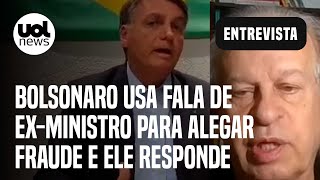 Bolsonaro usa fala de exministro aliado de Lula sobre fraude eleitoral e ele responde Deturpou [upl. by Edahc]