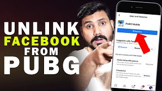 How to Unlink Facebook From Pubg  How to Unlink Pubg Account 2023 [upl. by Derreg]