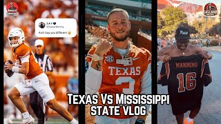 I went to one of the greatest college games ever Texas vs Mississippi State Gameday Vlog [upl. by Ahsetal]