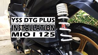 INSTALLING YSS SHOCK TO MY MIO I 125  HOW TO [upl. by Landa]