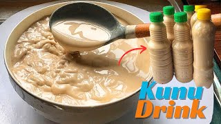 HOW TO MAKE KUNU ZAKI  SPICY MILLET DRINK [upl. by Elehcim]