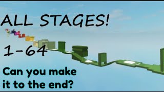 DOODEs Glitch Per Difficulty Chart Obby ALL STAGES 1  64 [upl. by Anaitsirhc]