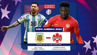 ARGENTINA vs CANADA  FECHA 1 GRUPO A  COPA AMERICA 2024  MODO RADIO [upl. by Earle873]