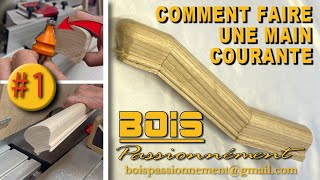 COMMENT FAIRE UNE RAMPE DESCALIER EN BOIS MASSIF 1 [upl. by Yenar]