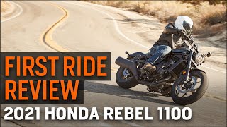 2021 Honda Rebel 1100 First Ride Review [upl. by Yliak]