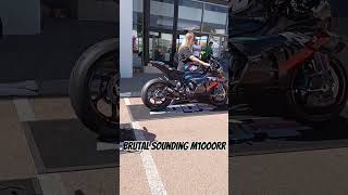 BMW M1000RR brutal sound with SC project exhaust shorts bmw m1000rr [upl. by Beltran]