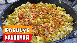 TAZE FASULYE KAVURMASI TARİFİ 🔔 YUMURTALI YEŞİL FASÜLYE NASIL YAPILIR [upl. by Topping229]