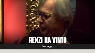 Sgarbi a Napoli quotRenzi ha 13 milioni di voti ha vinto lo stessoquot [upl. by Hoshi]