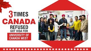 3 Times Canada Refused Got Visa for University of Canada West [upl. by Poree784]