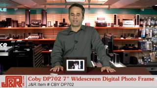 Coby DP702 7quot Widescreen Digital Photo Frame with Multimedia Playback  JRcom [upl. by Medina]