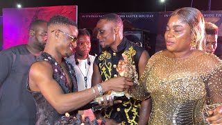 ALESH SANNI ON STAGE WITH ENIOLA AJAO AT AJAKAJU MOVIE PREMIERE AFTER PARTY [upl. by Algie483]