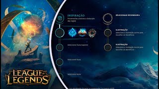 NOVAS RUNAS DO LOL MONTANDO UMA PÁGINA DE INSPIRAÇÃO [upl. by Jemena580]