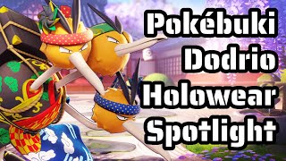 Pokébuki Style Dodrio  HolowearSkin Spotlight Pokémon UNITE [upl. by Silvie]