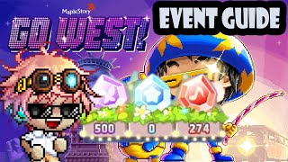 The UNOFFICIAL GO WEST Event Guide for MapleStory [upl. by Yrrol446]