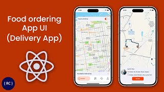 Food Ordering App UI in React Native  Delivery Boy App [upl. by Ylreveb]