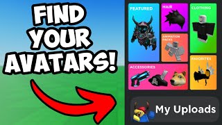 How to find you catalog avatar creator outfits EASY [upl. by Acirderf19]