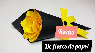 Como hacer un ramo de flores de papeldiy bouquet [upl. by Sellma]