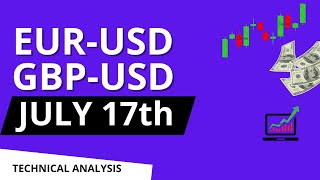 EURUSD and GBP USD Daily Analysis for July 17 2024 [upl. by Dloraj]