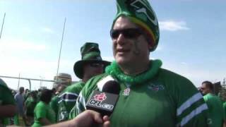 Hitstory of the Watermelon Helmet  Saskatchewan Roughriders [upl. by Esahc597]