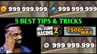 5 BEST TIPS amp TRICKS  Hill Climb Racing 2 [upl. by Eidaj]